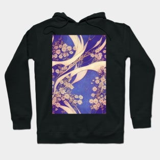 Beautiful Violet and White Floral pattern, for all those who love flowers #73 Hoodie